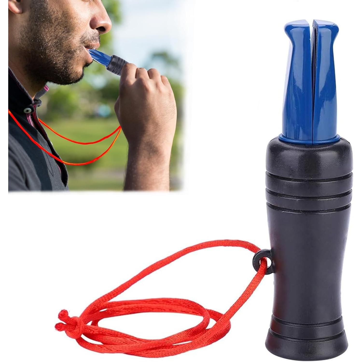 Decoy Whistle, Duck Whistle Call Duck Hunting Call, Outdoor Whistle Hunting Tool With Rope, Duck Chicken Goose Whistle for Outdoor Activity чёрный