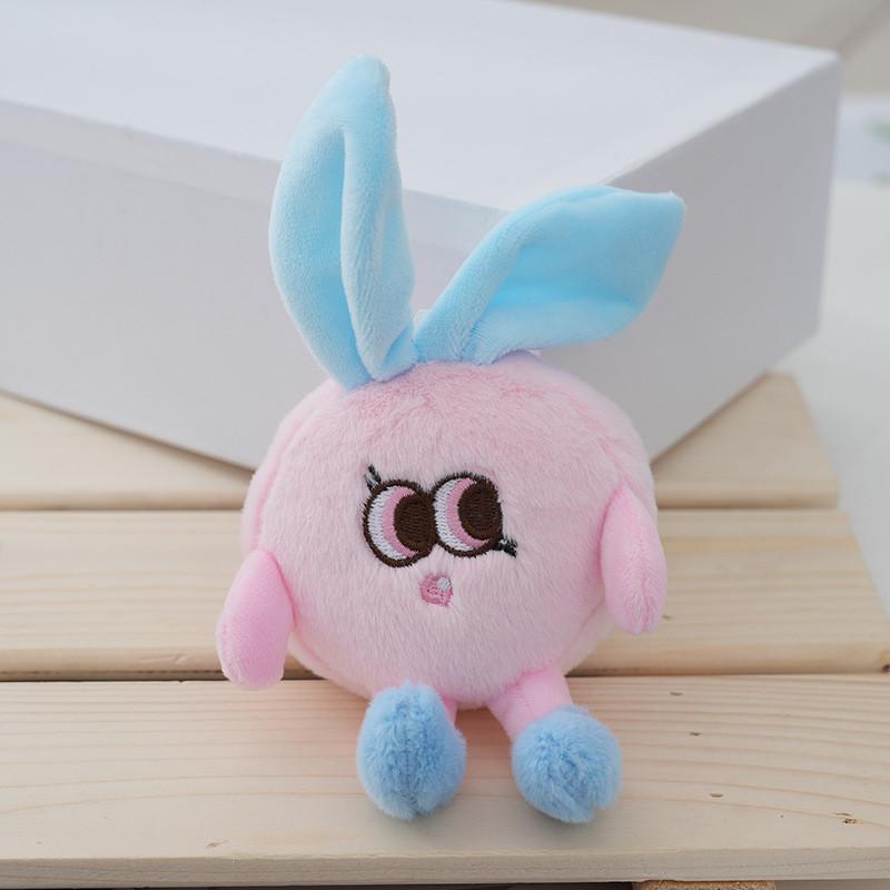 Adorable Plush Bunny Toy Soft And Cute Stuffed Animal With Heart In Pink Blue White Purple