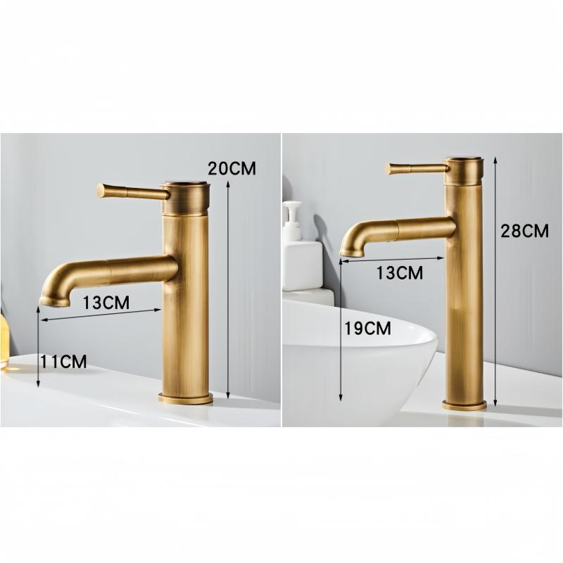 Antike Bronze Waschbecken Armaturen Badezimmer Armatur Heiß & Kalt Messing Badezimmer Waschbecken Armatur Drehbar Lavotory Armatur Mischbatterie Wasser