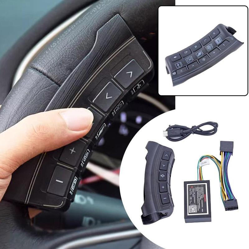 Multi Function Button Wireless Steering Wheel Universal Steering Wheel Controller DVD Navigation Button Remote Control
