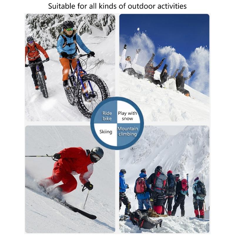 Winter Gloves Thermal Touchscreens Ski Gloves Windproof Warm Mittens for Skiing Snowboarding Shoveling Cycling Hiking
