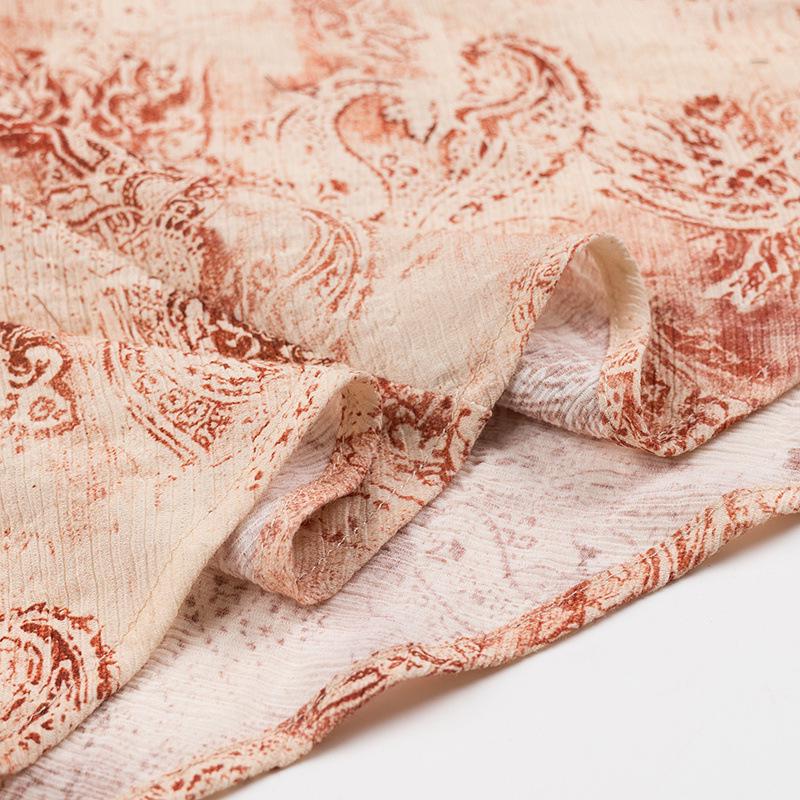 2024 Women's Retro Jacquard Spaghetti Strap Slimming Dress