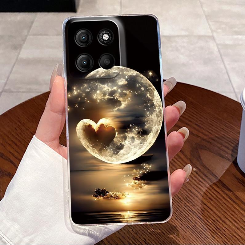 Phone Case For Motorola Moto G17 Power Case Luxury Cute Love Rabbit Funny Clear Soft TPU Silicone Cover For Moto G17Power Bumper