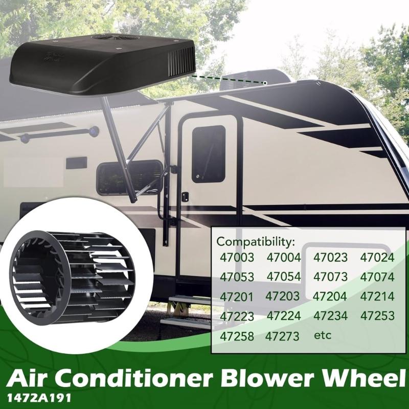 Rueda de soplador de aire acondicionado, accesorio para automóvil, paquete de rueda, soplador compatible con 47004, 47023, 47234, 47203, 47224, 1472A1191