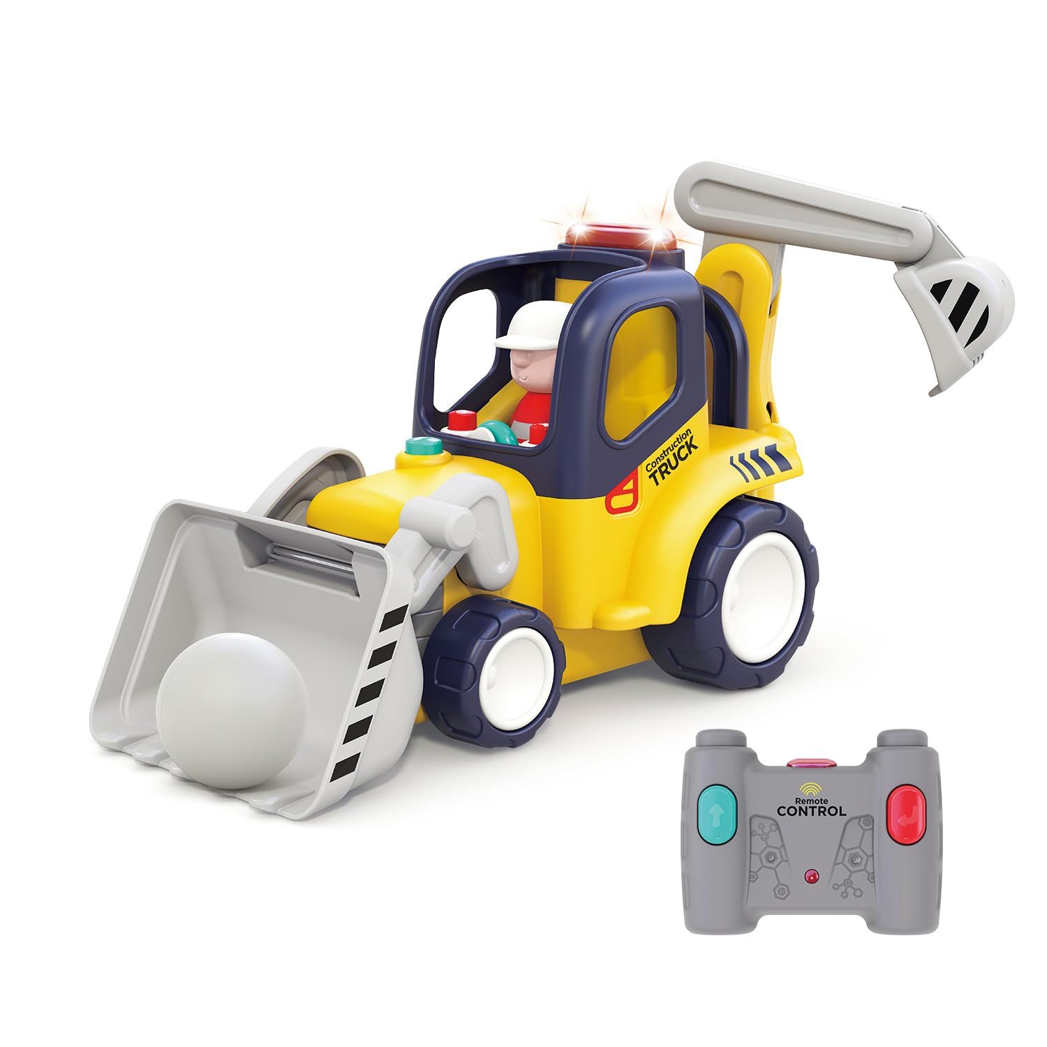 

Hola Toys TYHOL9988 Пульт управления Полный Для возраста 18 месяцев и Экскаватор, Звуки! вверх.