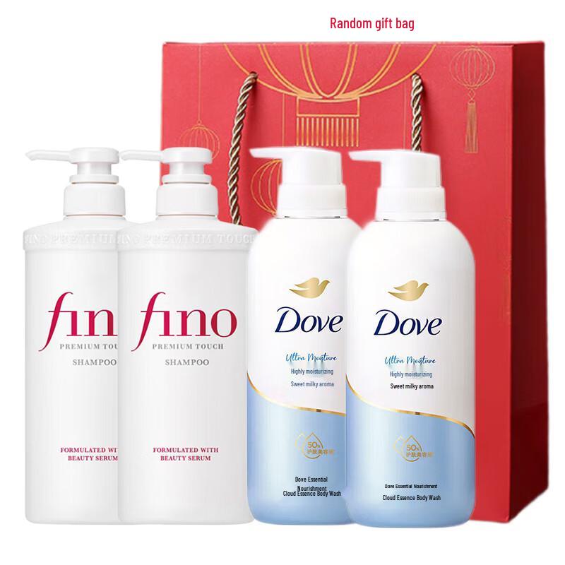 

Fino & Dove Hair and Body Care Value Pack