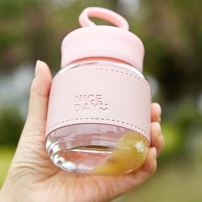 Verre à eau petit portable Verre Verre à jus Portable À emporter Haut niveau d'apparence Tasse potelée Tasse mignonne Tasse porte-téléphone portable