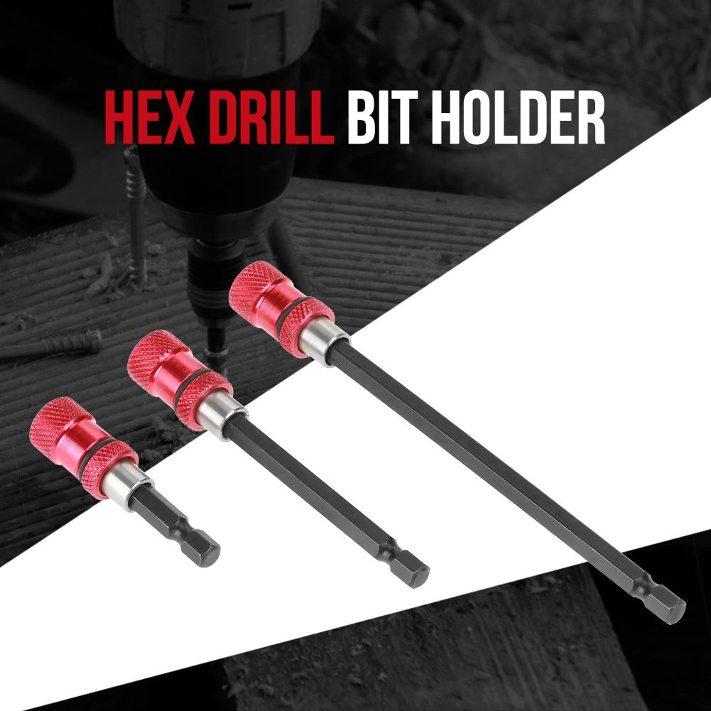 3Pcs1 4 Hex Shank Quick Release Magnetic Drill Bit Holder Screwdriver Extension 60 100 150mm