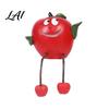 Desktop Fruit Decorations Resin Shelf Sitter Figurines with Flexible Dangling Legs Whimsical Hanging Edge Statues Cartoon Home Accents Cute
