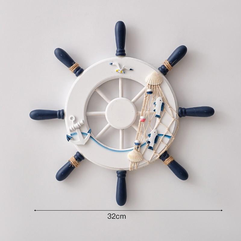 32cm Photo Wall Rudder, Mediterranean Creative Rudder Decoration Pendant Wholesale, Helmsman Steering Wheel