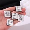 Stylish Geometric Alloy Pin Badge For Men And Women Featuring Go Det T Girl