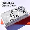 Cute Cartoon Duck Phone Case For iPhone 17 16 15 14 13 12 Pro Max Plus With Magnetic Crystal Clear Case Wireless Charge