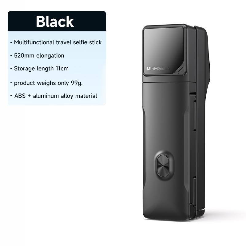 Mini Foldable Multi-Functional Travel Selfie Stick for Control Portable 360 Rotating Phone Holder for Vlog Live