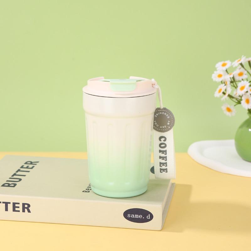 

380ml Thermos Coffee Cup Gradient Color Coffee Mug Car Thermo Bottle 316 Stainless Steel Vacuum Tumbler Cold and Hot Insulated 380ml
