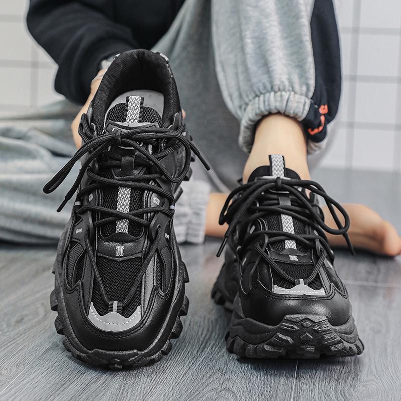 Мужские кроссовки дышащие кроссовки 2023 мужские удобные черные повседневные кроссовки — фото 7