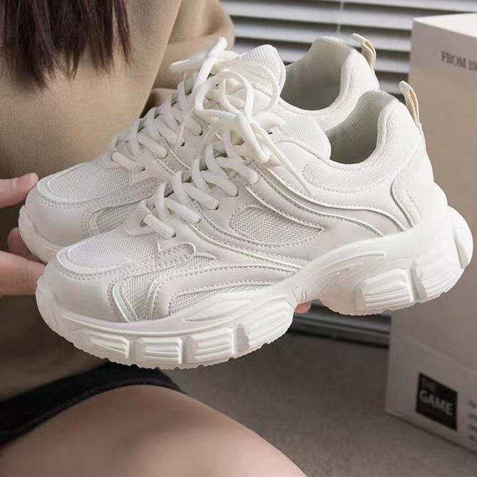 

Daddy Shoes College Style Muffin Platform Running Sneakers Vintage Student Shoes 41 чорний