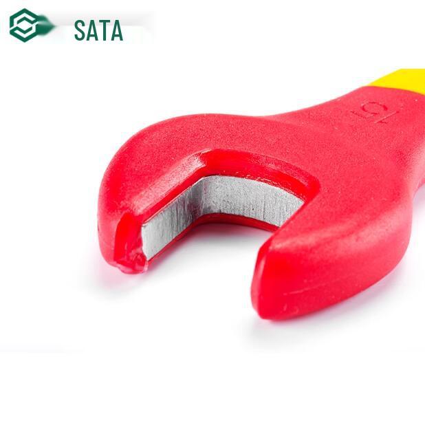 SATA VDE High Voltage Insulated Open-end Wrench for Electricians
