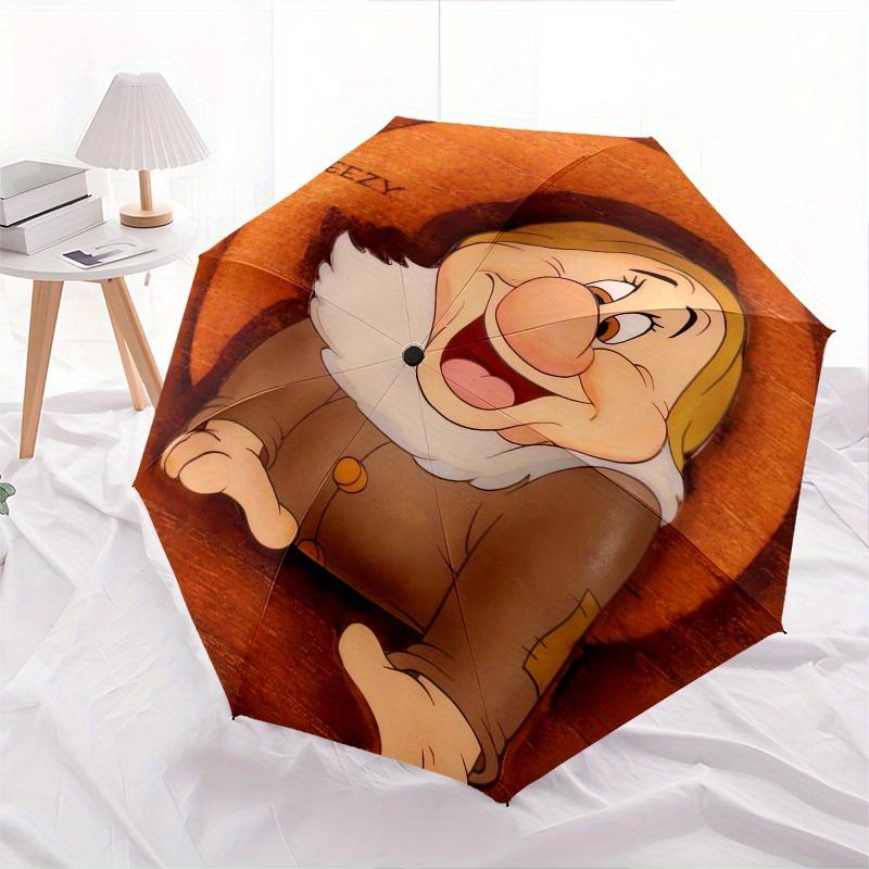 

Sneezy Fashion Umbrella, Automatic Opening and Closing Cartoon Design, Iron Ribs and Handle, 8 Ribs, Suitable for All Occasions and Travel07