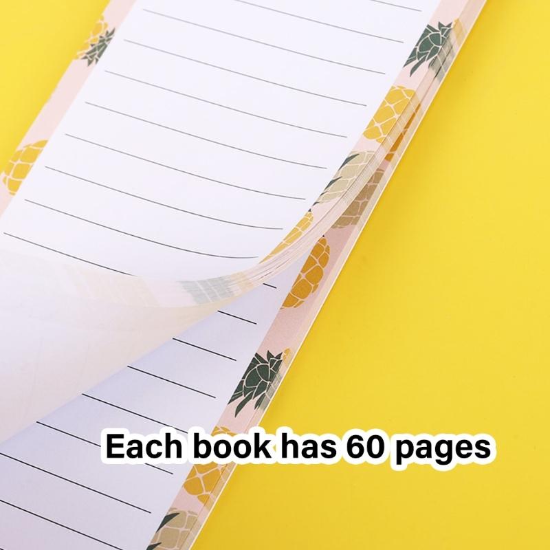 4 Pack Magnetic Memo Pads Reusable Refrigerator Notepad for Shopping Grocery Lists Family Schedule Planning Paper Pads