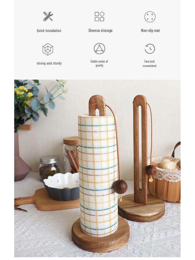 Süßer Rollenpapierhandtuchhalter: Stanzfreies, Tischstehendes Aufbewahrungsregal für Putzlappen