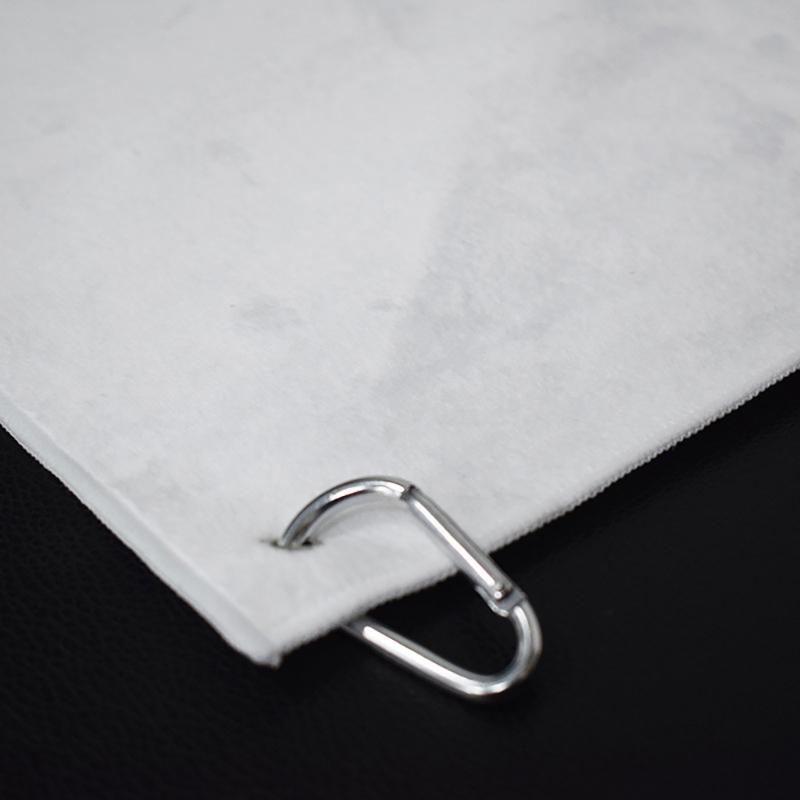 Microfiber Golf Ball Cleaning Towel with Clip Sublimation Blank Golf Towel