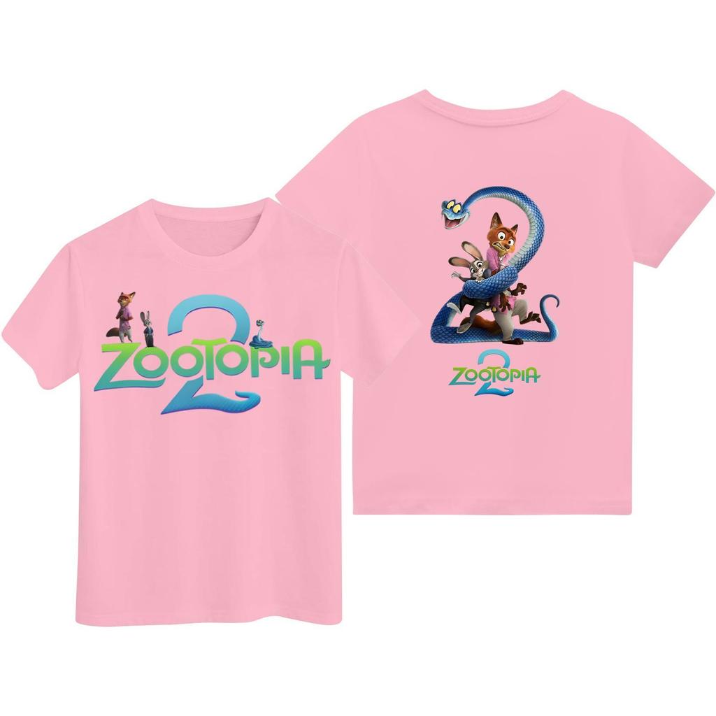 Children's Casual Fashion Cartoon Print Short-sleeved T-shirt Top