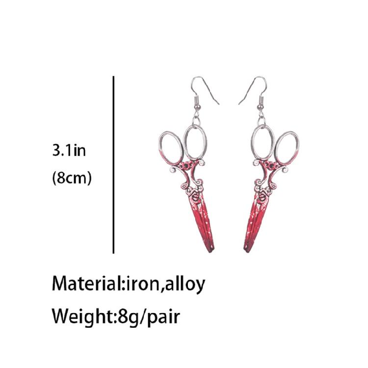 Exaggerated Cool Punk Knife Earrings Halloween Earrings Knife Earrings for Girl