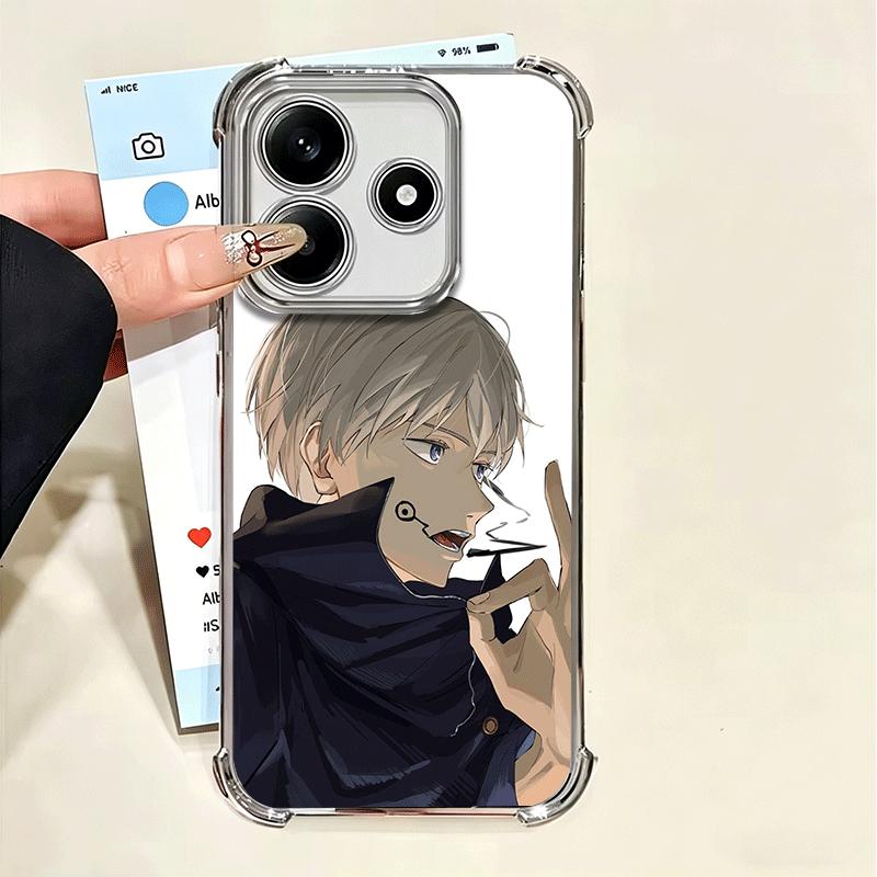 Anime Inumaki Toge JUJUSU Plating Phone Case For Xiaomi Poco X5 X6 X7 X8 Pro Max F8 Ultra F7 M8 M7 M5S Redmi 15C 15 14C 13C 13 X
