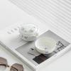 Pure hand-painted Phalaenopsis Ercai cover bowl retro underglaze color household ceramic Kung Fu tea set tea bowl teapot teacup