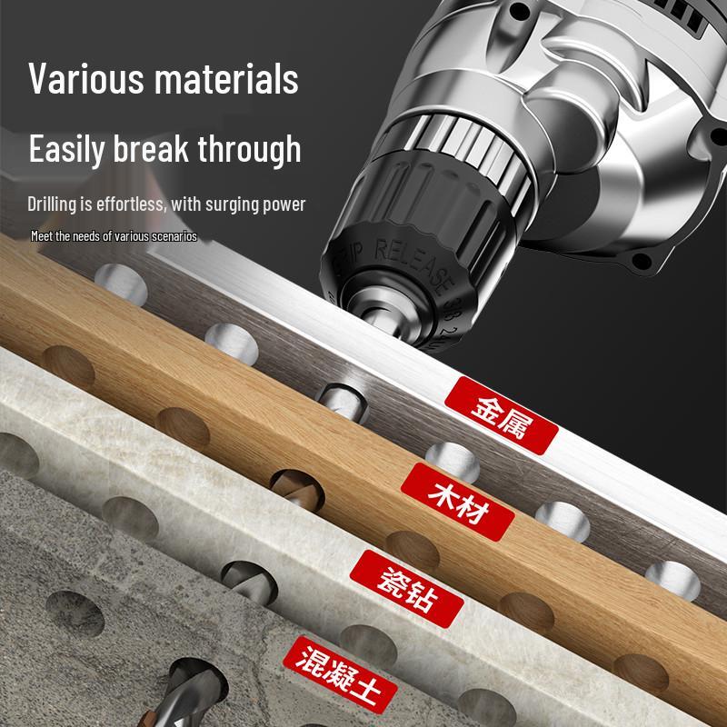 Zhengtai Multifunctional Handheld Electric Drill & Screwdriver - 220V Impact Drill Tool