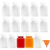 ABMH-For Filling Transparent Small Plastic Bottles 15Pcs 100 Ml Empty Shot Bottles With Lid, For Juice Water Smoothie Bottle