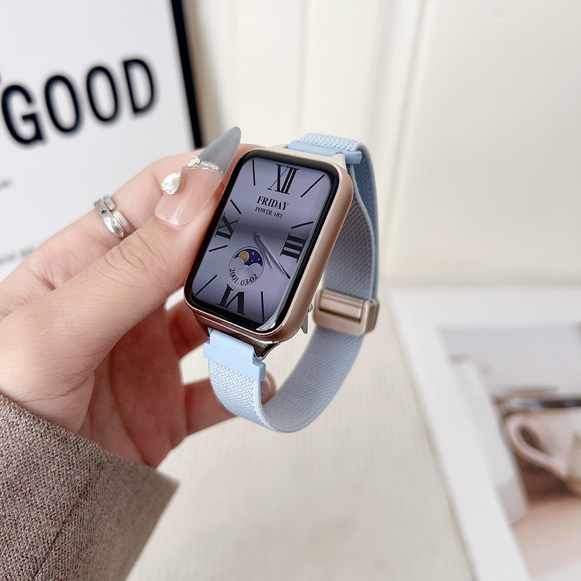 

Xiaomi Band 9Pro/8Pro Nylon Woven Silicone Strap