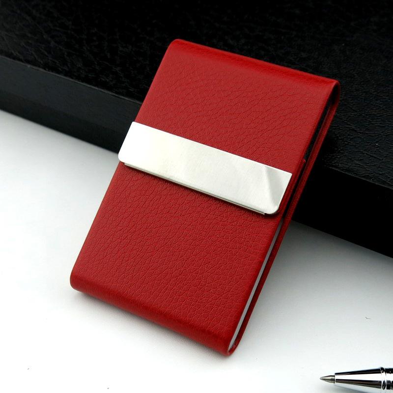Portable Pu Leather Business Card Holder Available In Multiple Colors Suitable For Both Men And Women