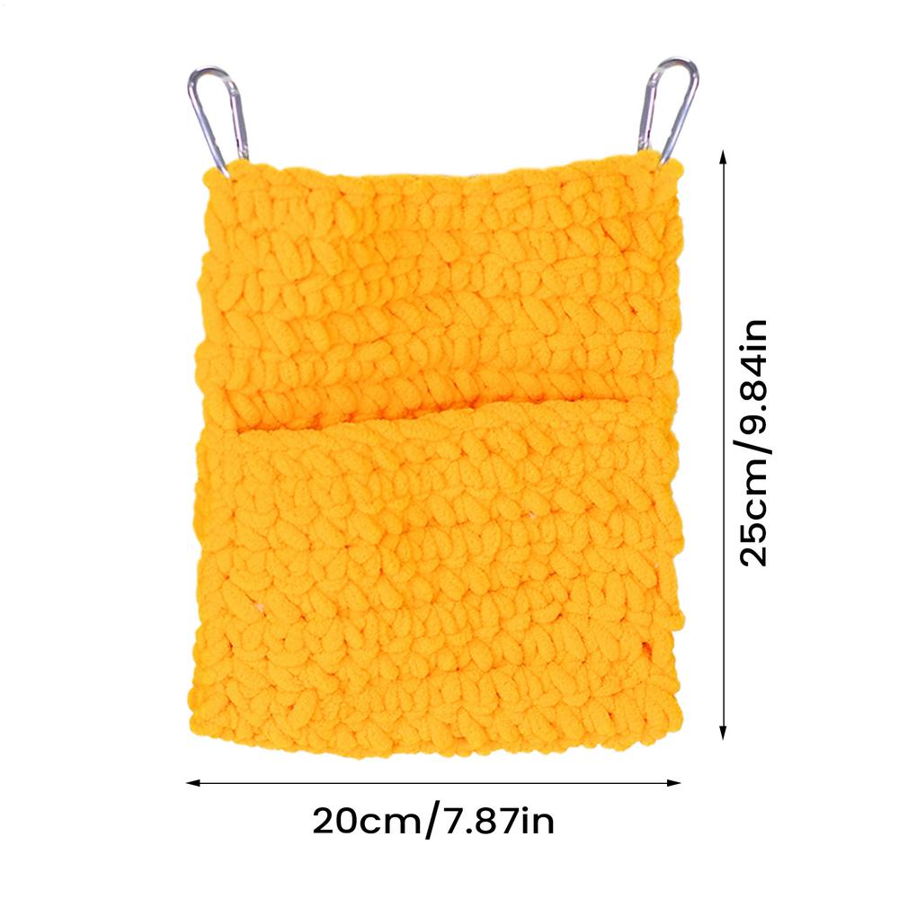 Sugar Glider Sleep Pouch Soft Comfortable Hamster Plush Hammock Pet Swing Bag Warm Rat Sleeping Bag Small Animal Hiding Bag