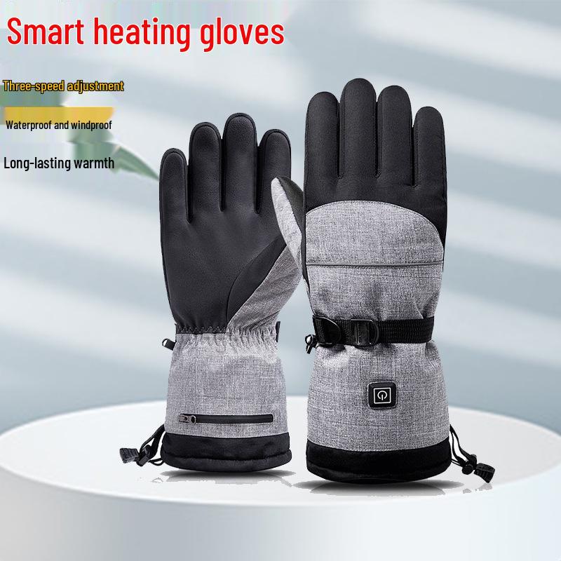 Unisex Winter Electric Heated Gloves - Ideal for Skiing, Cycling, and Outdoor Cold Protection.