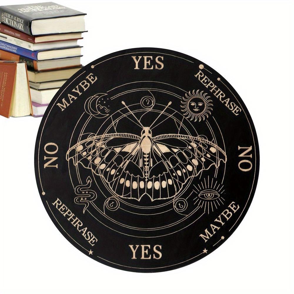 

1 шт. 2d плоскі дерев яні дошки для уїджі - 20 см Дерево En Відьомська дошка для ворожінь Відьомські ремесла Товари для ворожінь Іграшки Маятник для прийняття рішень Відьомський вівтар D