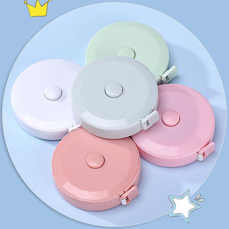 

Nordic Style Mini Leather Tape Measure - Portable, Cute, Small Ruler for Waist Measurement and Three Circumferences. 1.5m Mini Tape Measure