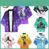 Demon Slayer Cartoon Print Top Agatsuma Zenitsu Tanjiro Kamado Cosplay Kostuum