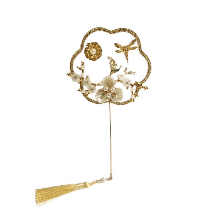 Chinese Style Wedding Photo Props: Bride & Bridesmaid Mini Fan