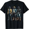 Zwart Cowboy Western Rodeo Melanine Black History Texas Heren T-shirt(4)