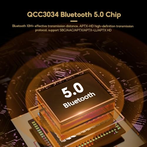 AIYIMA T9 Bluetooth 5.0 100W*2 Röhrenverstärker 2.0 Kanal Vakuumröhre USB DAC Stereo HiFi Heimaudio Digitalverstärker mit RCA/COA/Opt/PC-USB und VU