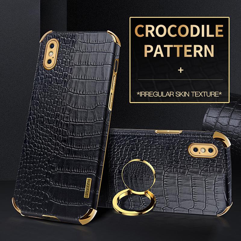 

Чехол для iPhonex, кожаный чехол с крокодиловым узором для iPhone X XR XS Max, противоударный чехол для iPhone XS iPhoneXR, чехол для телефона