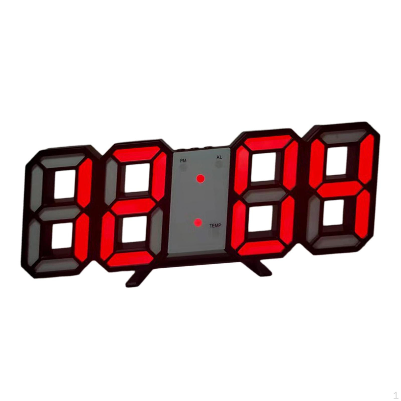 

Настольные часы Электронный настольный дисплей температуры Мини-светодиодный настенный для прикроватной тумбочки в помещении