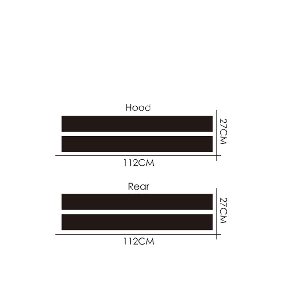 Car Styling Dual Rally Racing Bonnet Boot Rear Roof Stripes Decal Sticker Vinyl for Mini Cooper R56 R50 R53 F55 F56 F60 R60 R55