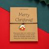 6Pcs/Set Christmas Series Santa Claus Snowman Tree Pendant Bracelets For Women Men Adjustable Rope Unisex Bracelets Jewelry Set