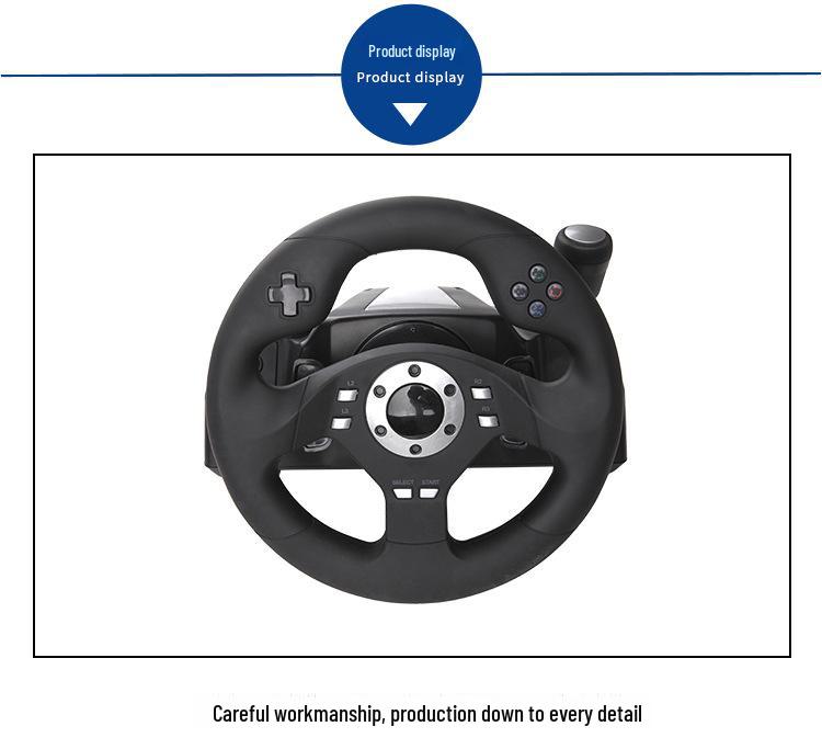 Gwell Racing Steering Wheel - Compatible with PC, PS3, X-INPUT, and Steam.