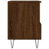 Nightstand Brown Oak Effect 40 X 35 X 50 Cm Engineered Wood