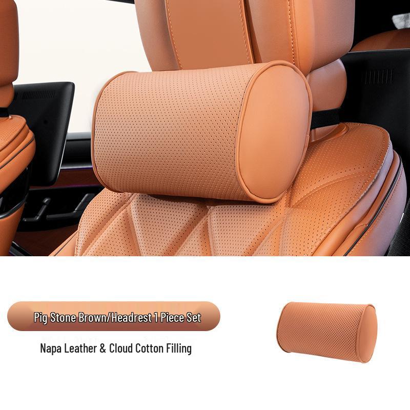 Maybach S-Class Bio-Cotton Car Seat Cushion Set with Headrest and Lumbar Support Pillow