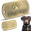 Retro-Stil Lasergraviertes Pfotenabdruck Hunde- und Katzenhalsband-Anhänger