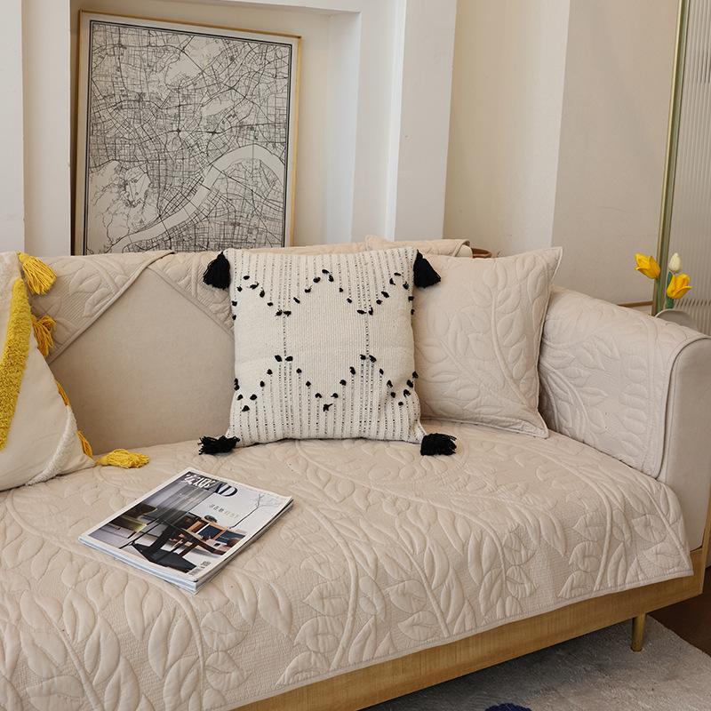 

Хлопковая подушка для дивана, нескользящая стеганая ткань, простая современная подушка, домашний декор, подушка для чехла на диван 70X70
